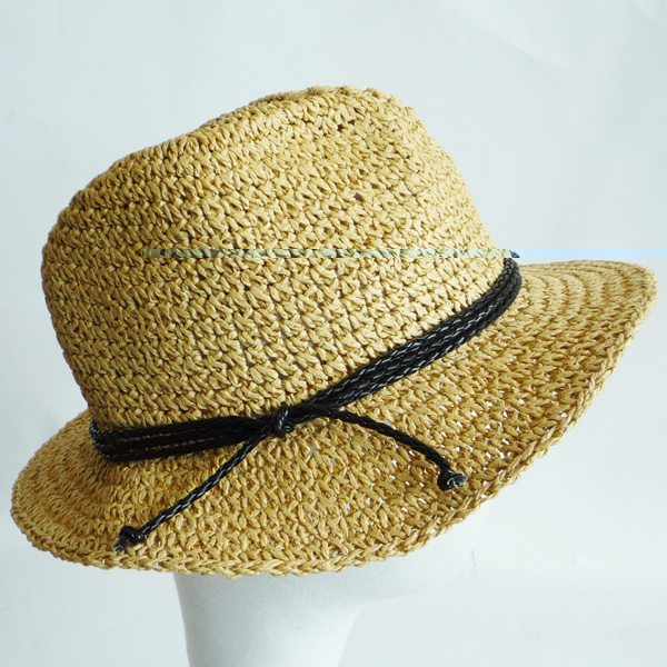 hat with PU string