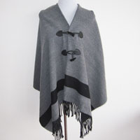 stripe cape with toggle