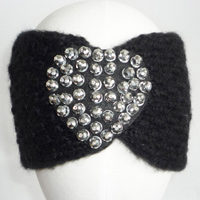 headband with heart beads