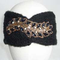 headband with beads patch