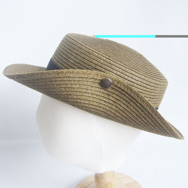boy's paper hat with two buttons