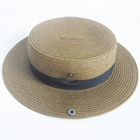 boy's paper hat with two buttons