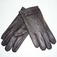 brown leather glove