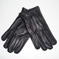 black leather glove