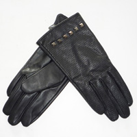 glove with studs on cuff