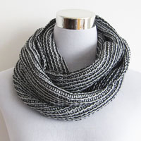 multi color chunky acrylic snood
