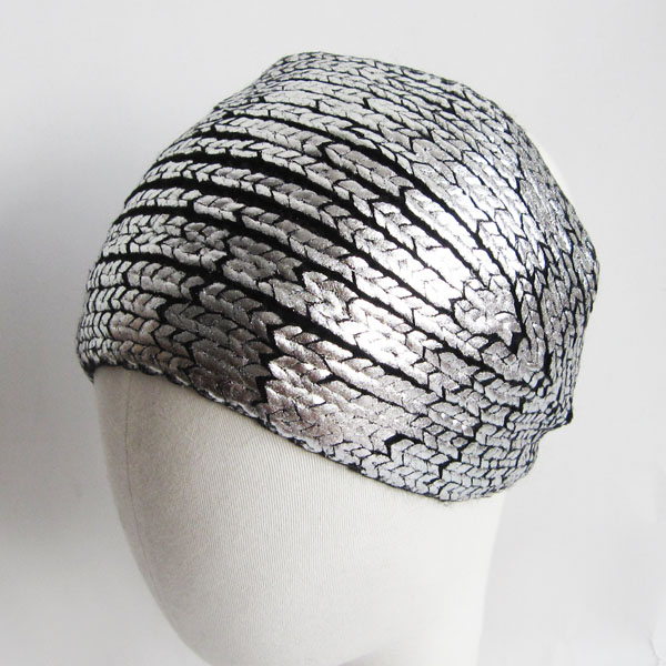 foil printed headband
