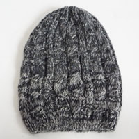 men's mohair acrylic cable hat