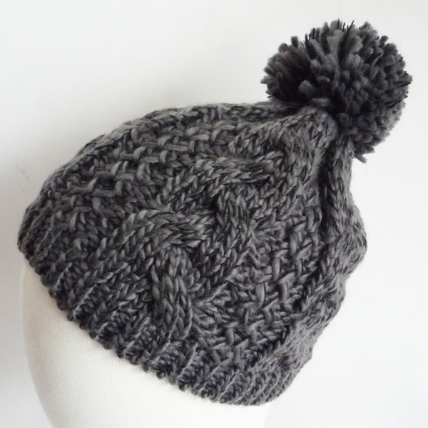 chunky acrylic cable hat