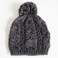 chunky acrylic cable hat
