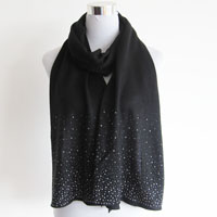 acrylic scarf with diamond