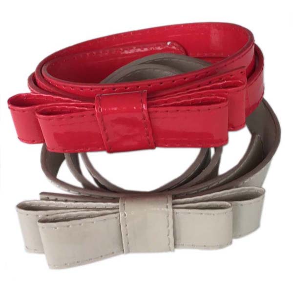 belt with bow buckle