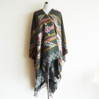 grey jacquard cape