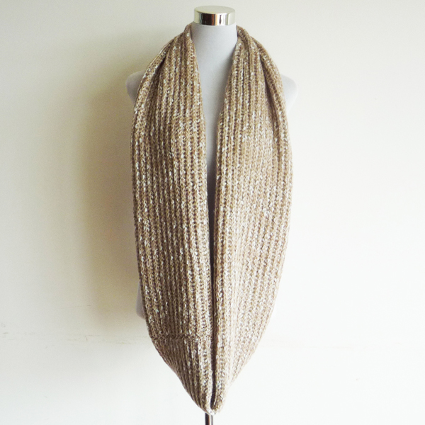 mohair snood with cord yarn