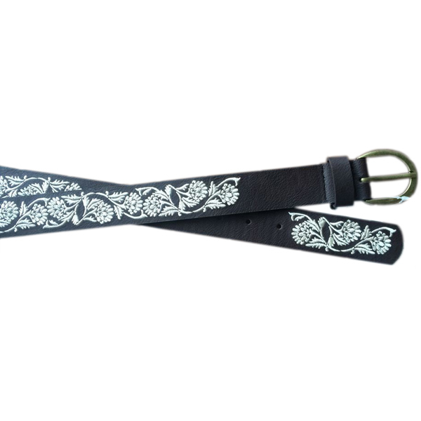 belt with emb flowers