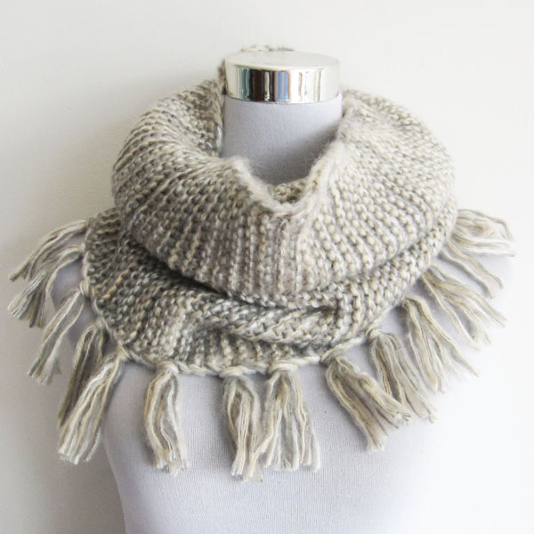 mohair acrylic mixed color snood