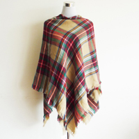 checks poncho