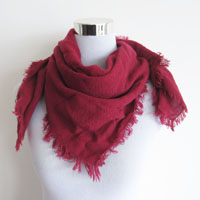 acrylic woven squared scarf