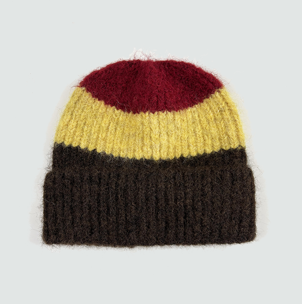 stripe beanie