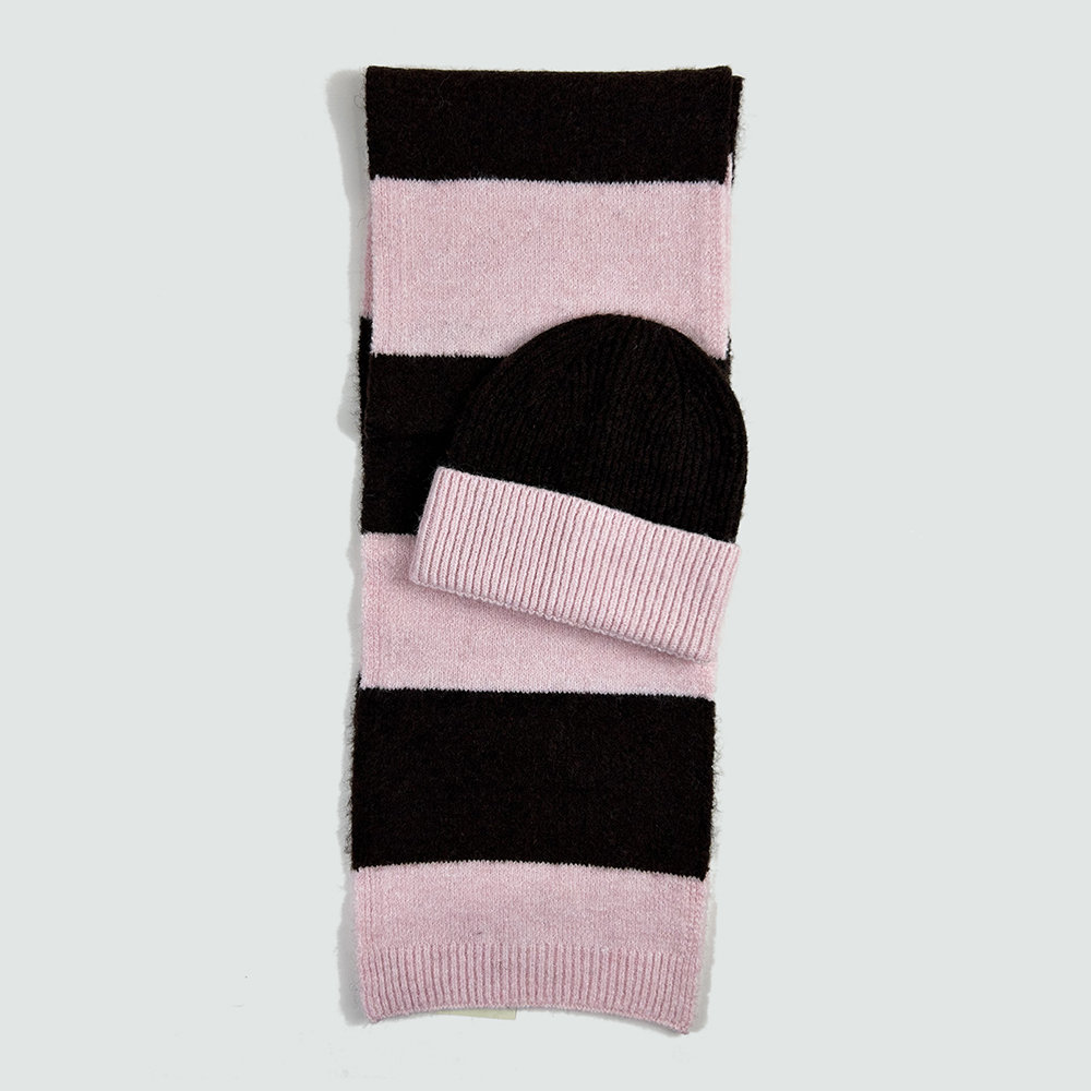 stripe knitted hat