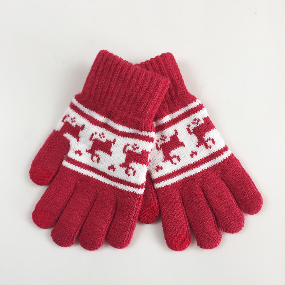 Knit gloves