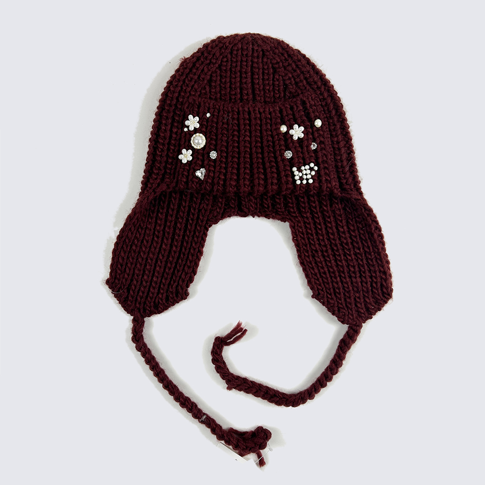 knit trapper hat