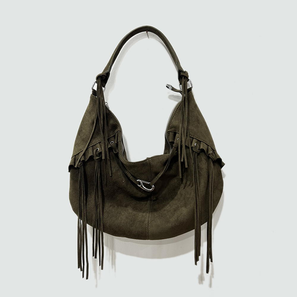 Oversized Palermo Suede Shoulder Bag