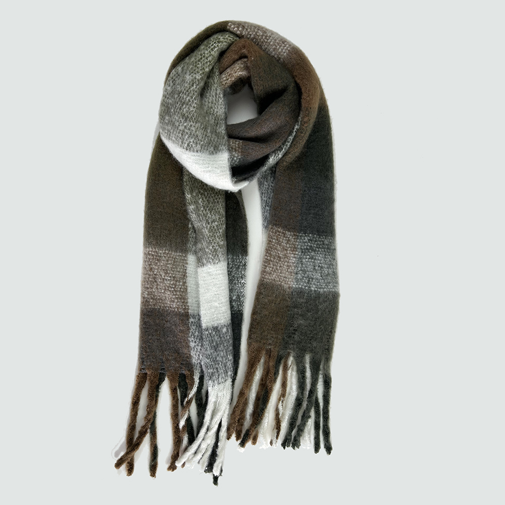 woven brushed scarf
